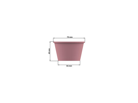 Mehrweg Espressobecher PP beere 100ml/4oz. Karton (500 Stck)